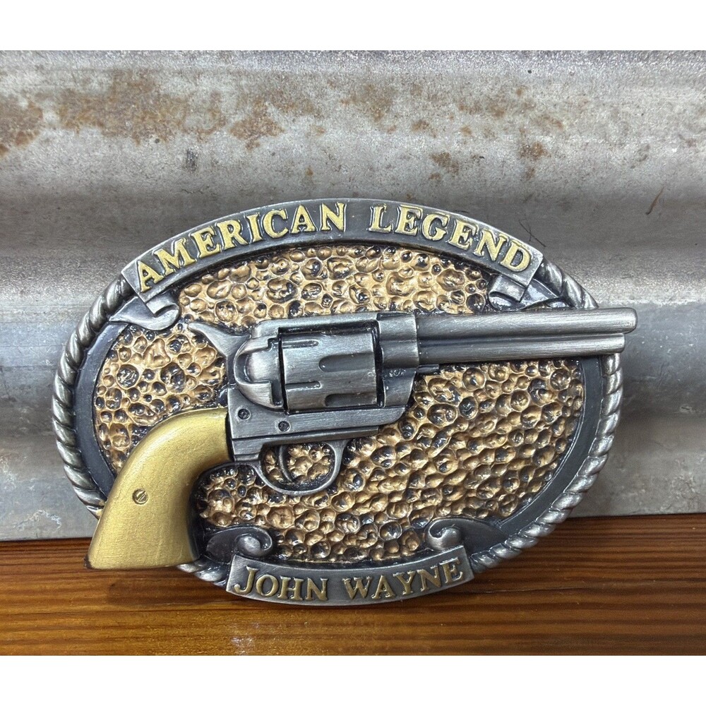 John Wayne Belt Buckle WALL ART Collection "American Legend" Bradford Exchange
